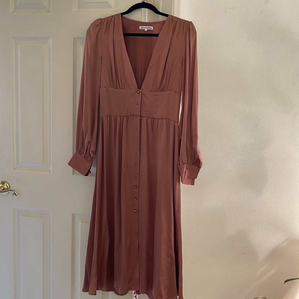 Reformation Silk Dress